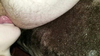 Amateur rimjob
