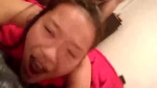Další ohromující klip podvádění japonského manžela, přičemž Big Black Cock Pounding