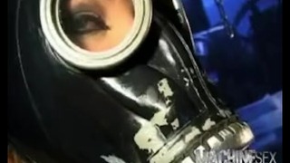 Máscara de gas máquina de mierda