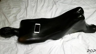 Miss Perversion Stucked, Reted & Breath Controlled In A Latex Sleepsack!
