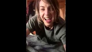 Xem The Mother Fuck The Girlfriend With A Strap At When I Jerk Off