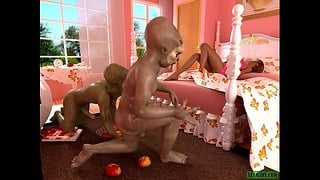 Two Leprechauns Sex a Girl
