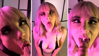Busty Charming Fuckdoll Giving Her First Ahegao Oral Sex (custom Request)