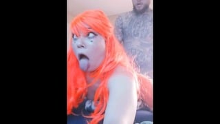 Intense Ahegao Fuck, Facial Small-tits