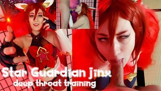 Sławny Strażnik Jinx 4k Throat Bang Teaser Omankowii League of Legends Oralny