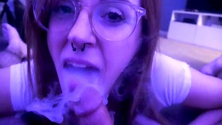 Vape Oral Whore Eat Sperm Off Couch