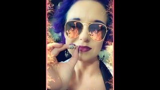 Laura Loves Smoking With Faces from Snapchat