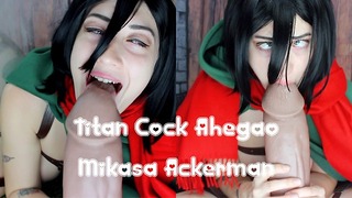 Mikasa Ackerman Titan-lul Ahegao Teaser Xl Mr Hankeys silk binding sashes Cody Cachet