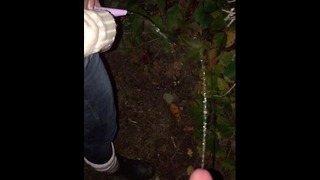 Wife I Pee Together Outside Near Our Campsite. She Uses Her Gogirl Shewee to Pee While Standing