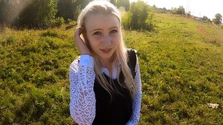!!! Outside Point Of View Outdoor Girl Russian University Girl
