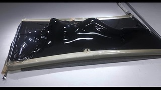 Needy Prostitute Tries Multiple Positions in Latex Vacbed