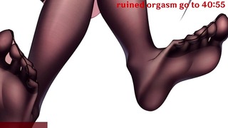 Курумі вчить вас, як зіпсувати оргазм Hentai JOI CBT CEI (Hard Femdom/Humiliation Feet BDSM)
