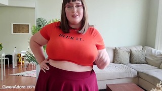 Cycata BBW Velma upokarza mnie kobiecą dominacją SPH i kultem cycków