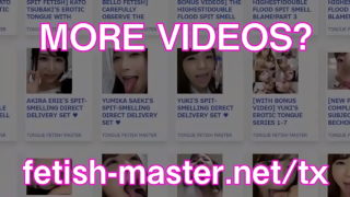 Japansk asiatisk Tungespyt Ansigt Næse Slikker Sutte Kyss Håndjob Fetish – mere på Fetish-Master.net