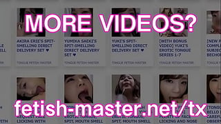 Japanese Asian Tongue Spit Face Nose Licking Sucking Kissing Handjob Fetish  – More At Fetish-Master.net