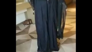 Muslim Rich Lady Riya Black Sari Part 5