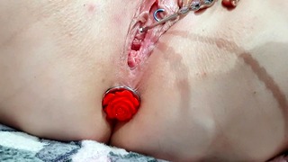 Urethral Sounding Pussy With Butt Plug
