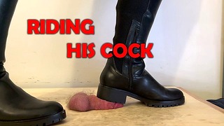 Riding Boots Cock Trample, Bootjob & Crush With Tamystarly – CBT, Ballbusting