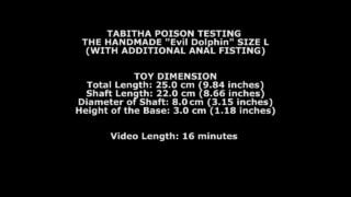 Tabitha Poison Testing The Handmade Dolphin Size L With Additional Anal Fisting Twt102