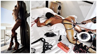 Tied Up Girl Orgasm With Magic Wand To Convulsions, BDSM, Wipping, Spanking