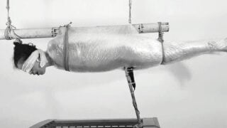 Wrapped & Trapped: Crazy Shaking Orgasm In Plastic Wrap Suspension! Bdsmlovers91