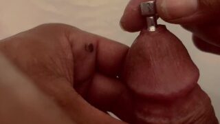 9Mm Steel Urethral Plug Insertion