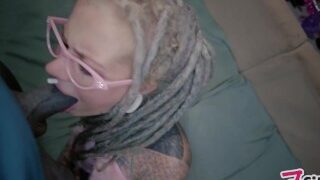 Alternative Couple Hot POV Anal Sex – Doxy, Rough Fuck, Ass To Mouth, Dreadlocks, Cum On Glasses