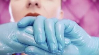 Asmr Clip: Nitrile Gloves And Oil – Glaminatrix Arya Grander – Hot Milf Relax Sexy Sounding POV Free