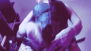 Big Ass Milf Dominatrix Eva Latex Femdom Fetish BDSM Mistress Solo Toys Kink German Rubber Gonzo Art