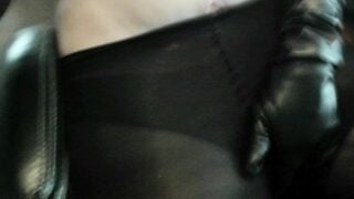 Cecile And Del Pt7! Fingering Female Rubber Doll Del’s Rubber Pussy Under Her Tight Pantyhose.