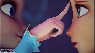 Elsa And Anna Ice Cube BDSM