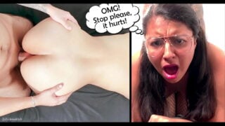 First Time Anal Very Painful Anal Surprise With A Sexy 18 Year Old Latina College Student