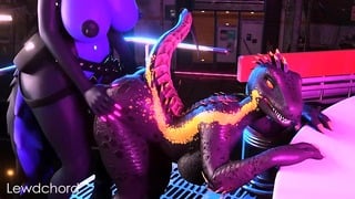 Furry Futa Highwire X Lizard