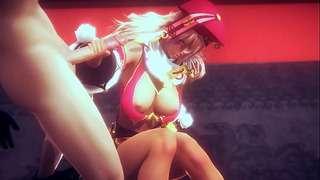Genshin Impact Hentai – Yangfei Handjob And Fucked – Japanese Asian Manga Anime Film Game Porn
