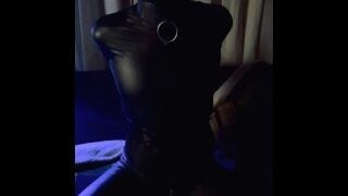 Latex Slave Electro Chastity