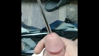 Playing With My Sounding Rod Till I Cum!!