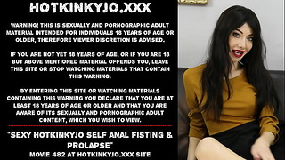 Szexi Hotkinkyjo Self anális öklözés és prolapszus