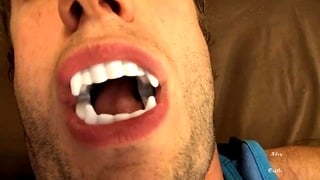 Sexy Vampire Teeth & Tongue Worship