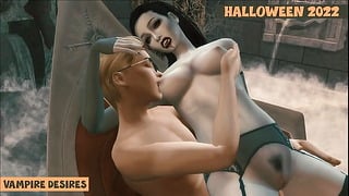 Sims 4. Halloween 2022. Deel 1 – Vampieren verlangens naar horror en sensuele versie