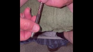 Sounding My Little Cock