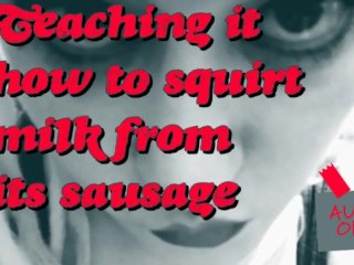 Insegnare al maiale come schizzare il latte dalla salsiccia è la mia voce cambiata