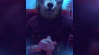Werewolf Strokes Huge Dick