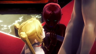 Zelda Hentai – Gerudo Woman Sex Sucking Handjob And Fucked – Japanese Asian Manga Anime Film Game Porn