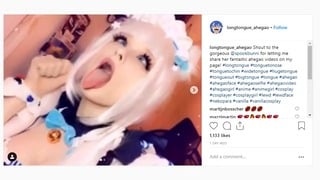 Cosplay Teen Spookbunni Ahegao