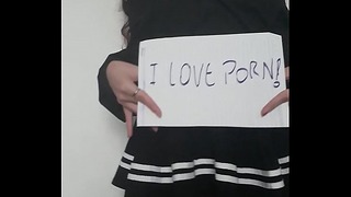 Hot girl in verification clip