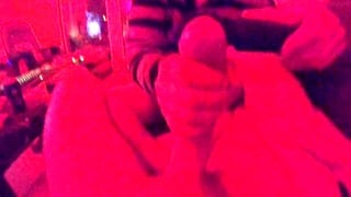 Femfom : milf edging my big cock with wand : intense moaning, self facial and post orgasm torture
