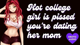Hot College Girl Is Pissed You’re Dating Her Mom Submissive Ass To Mouth Gagging
