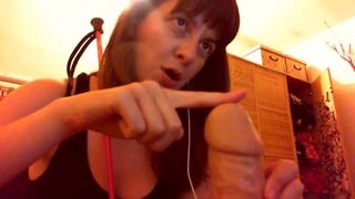 Nicoletta dominates you and makes your cock explode with pleasure and pain in this Femdom session