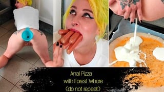Anal Pizza With Forest Whore Prolapse, Messy, Filthy, Dirty, Enema