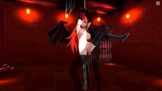 3D Hentai BDSM Tied Up Succubus Wants To Get Your Cum